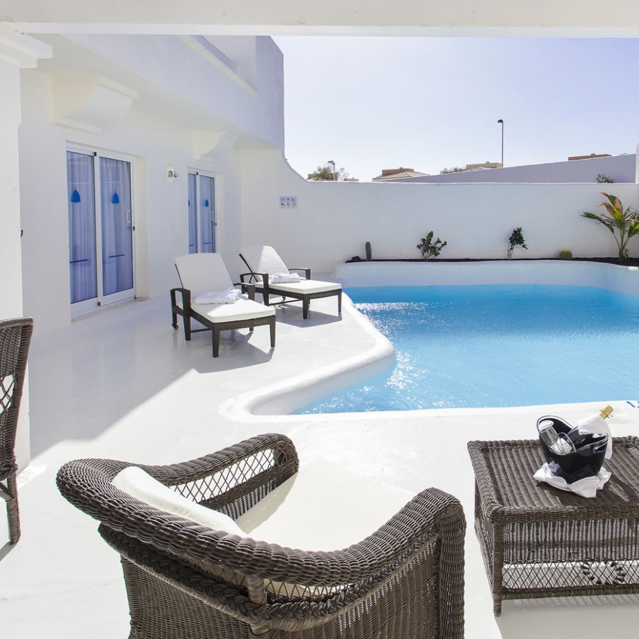 Swim up kamer in Spanje in het Bahiazul Villas & Club Fuerteventura